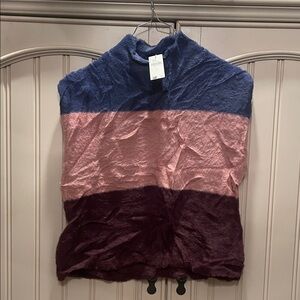 Maeve Colorblock Tank Top - Blue, Pink, and Burgundy